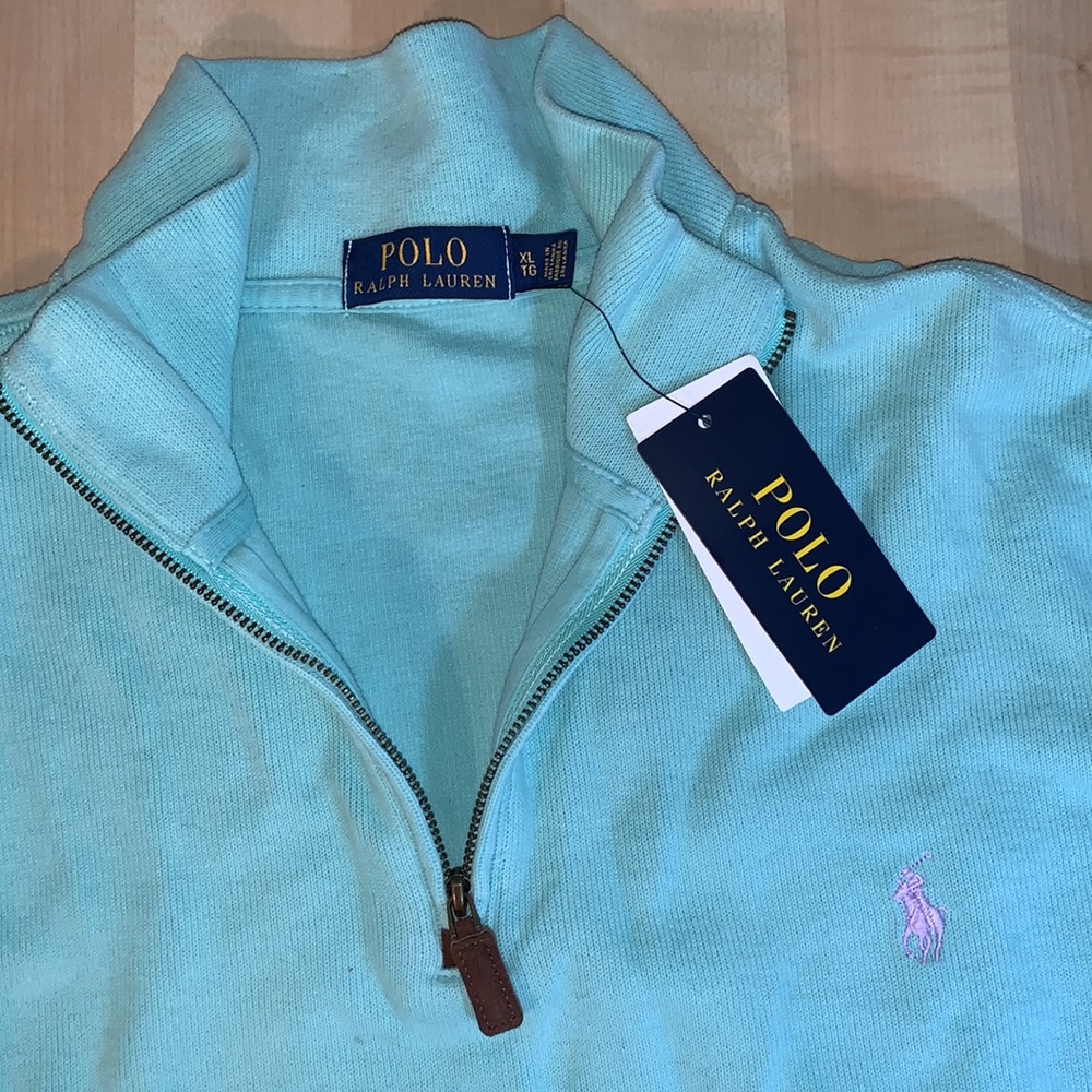 POLO RALPH LAUREN Half Zip Pull-over sweatshirt - Picture 2 of 5
